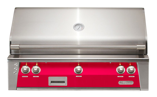 Alfresco - 42" ALXE Luxury Grill - Built-In - Raspberry Red