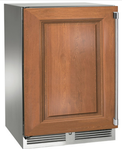 Perlick 24" Signature Series Outdoor Marine Grade Dual Zone Refrigerator/Wine Reserve with Panel Ready Solid Door - HP24CM-4-2R