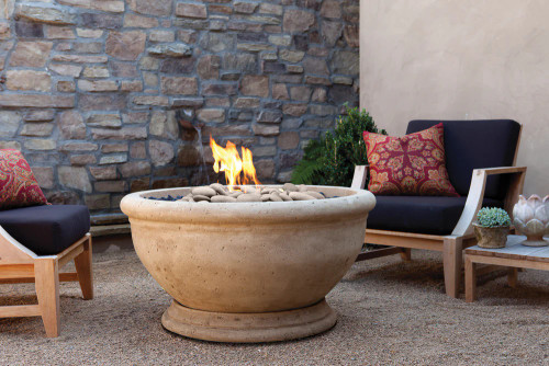 Marbella 38" Fire Bowl – Classic Outdoor Gas Fire Feature | 65,000 BTU