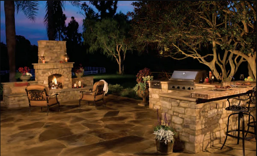 LOC Outdoor Bella Gas Burning Fireplace