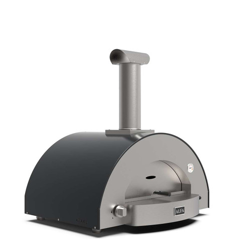 Alfa Classico 4 Pizze Gas-Fired Pizza Oven In Ardesia Grey - FXCL-4P-MGRA-U