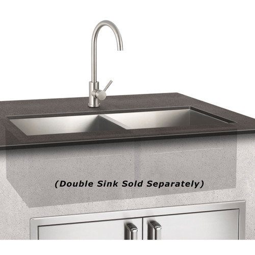 Fire Magic - Stainless Steel Mixer Faucet - Installed
