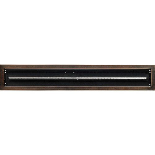 American Fire Glass Linear Oil Rubbed Bronze Drop-in Pan with Burner - OB-LCB-48