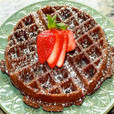 Chocolate Blood Orange Waffles