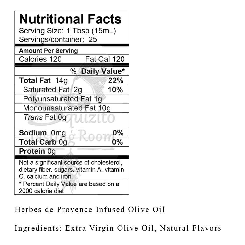 Herbs de Provence Infused Olive Oil | Squizito Tasting Room | Arkansas