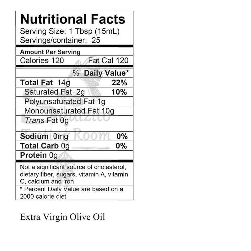 Galega
Extra Virgin Olive Oil
Nutrition Facts