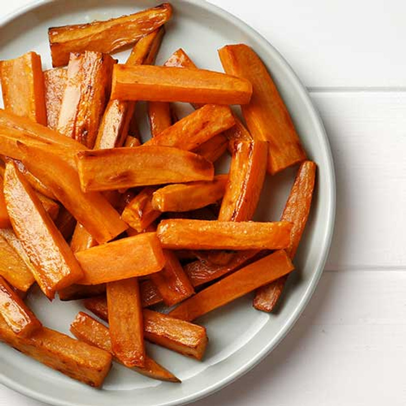 Cinnamon-Pear Roasted Sweet Potatoes