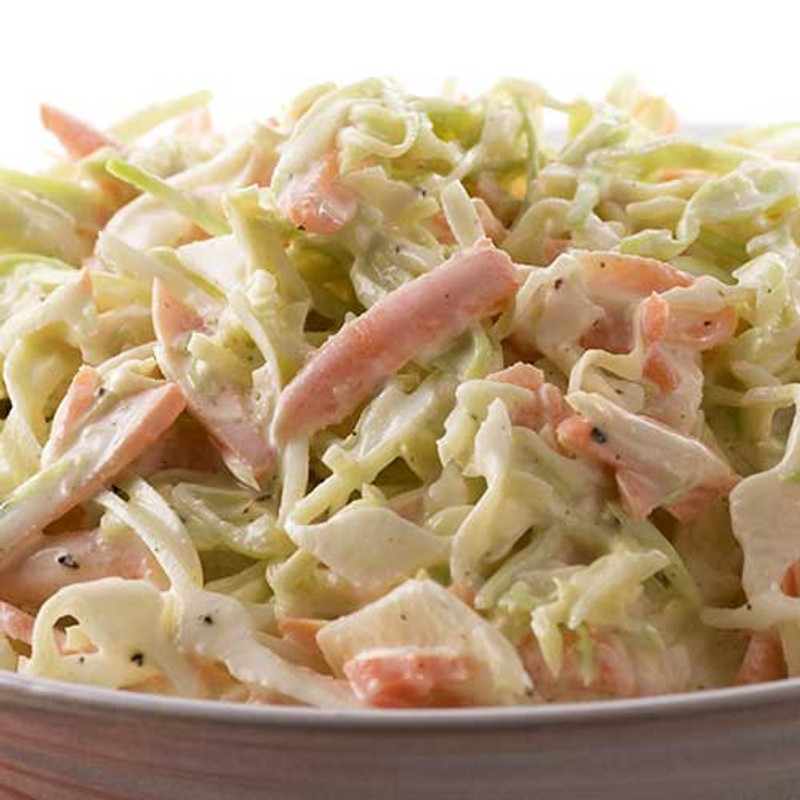 Coleslaw with Peach Balsamic (vegan option)