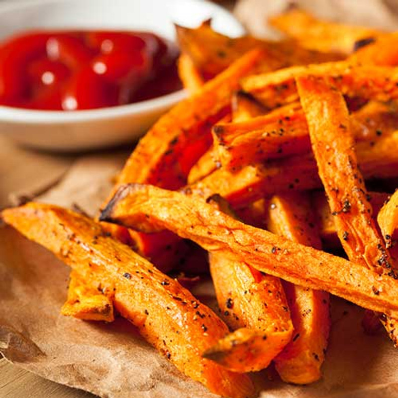 Chili'd Sweet Potatoes with Homemade Ranch (vegan option)