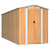 vidaXL Garden Shed Light Brown 75.6"x173.2"x87.8" Galvanized Steel