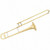 B Flat Trombone Golden Brass with Mouthpiece - Color: Golden