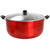 Better Chef for Professional Results 24 Quart Heavy Gauge Aluminum Dutch Oven in Red