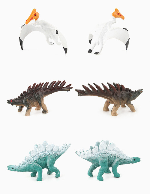 Cake Topper T-rex Dinosaur Doll, 12pcs/set Animal Dinosaur Toy for Decoration