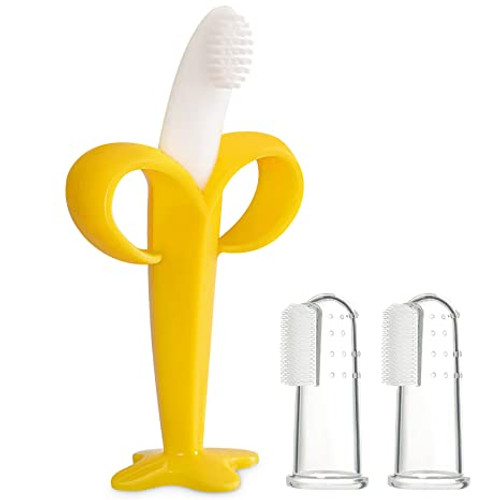 Toys for 0-6 Months 6-12 Months and up Infant Toddler with 2 Finger Toothbrush