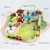 107 Pcs of Jungle Beech Train Set Electric Train Creative DIY Assembled Car Toy