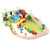 107 Pcs of Jungle Beech Train Set Electric Train Creative DIY Assembled Car Toy