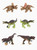 Cake Topper T-rex Dinosaur Doll, 12pcs/set Animal Dinosaur Toy for Decoration