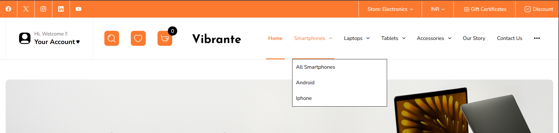 alternate menu