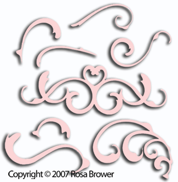 Fancy Flourishes Digital Design File