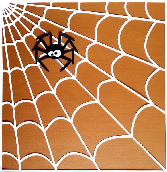 Cute Spider and Web Digital Design File
