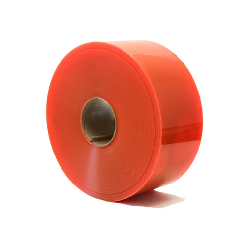 8 Inch Safety Orange Smooth Strip Curtain Roll