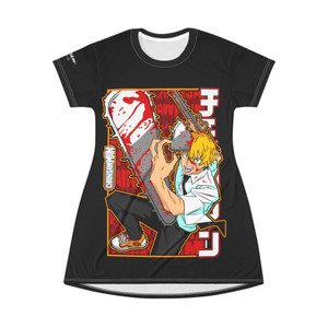 Chainsaw Man Denji T-shirt dres  Chainsaw Man Denji T-shirt dres