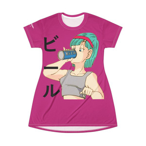 Dragon Ball Bulma T-shirt Dress  Dragon Ball Bulma T-shirt Dress