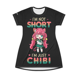 Not short Just Chibi Schoolgirl T-shirt dress Not short Just Chibi Schoolgirl T-shirt dress