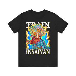 Dragonball Train Insaiyan SSJ Rage Trunks T-shirt Dragonball Train Insaiyan SSJ Rage Trunks T-shirt
