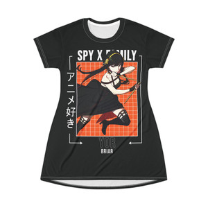 SpyxFamily Yor Forger T-Shirt Dress (AOP) SpyxFamily Yor Forger T-Shirt Dress (AOP)