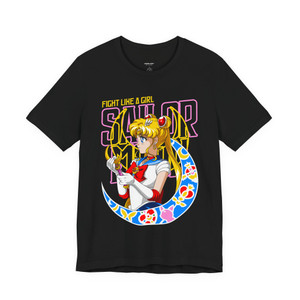 Sailor Moon Fight Like A Girl T-shirt  Sailor Moon Fight Like A Girl T-shirt