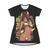 Bleach Yoruichi Shihouin T-Shirt Dress (AOP)