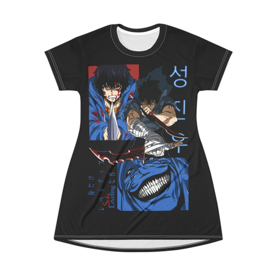 Solo Leveling Sung Jin-Woo T-Shirt Dress 