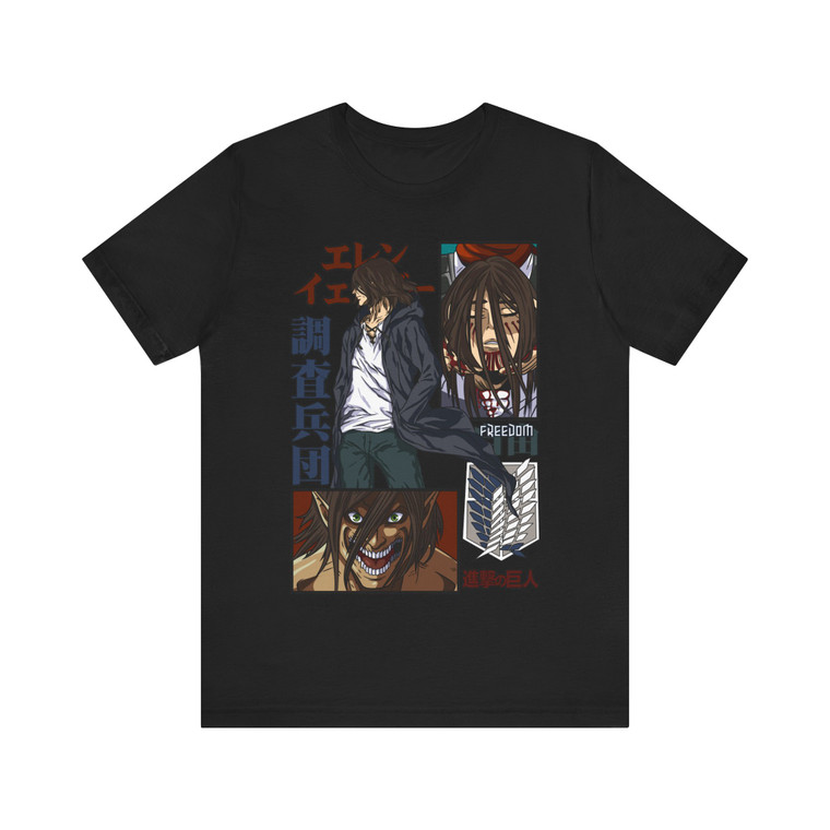 Attack On Titan Eren Yeager Manga Style Premium T-shirt 