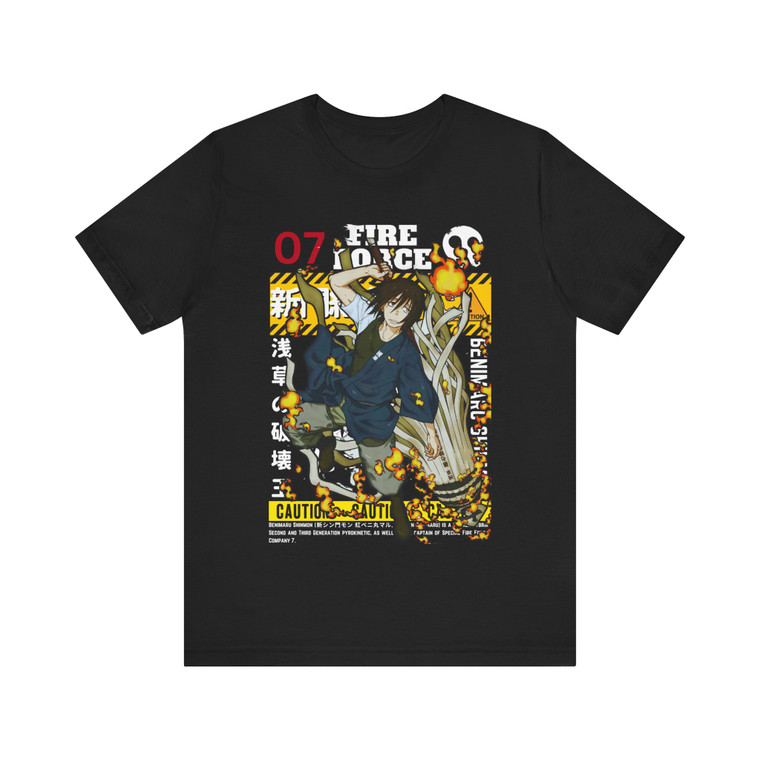 Fire Force Capt. Shinmon T-shirt  Fire Force Capt. Shinmon T-shirt