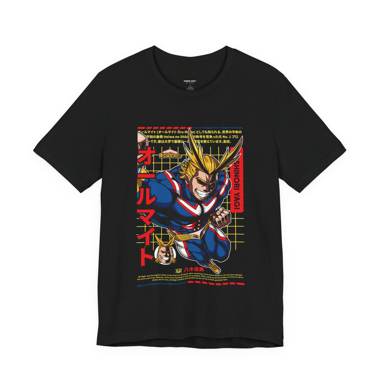 All Might Plus Ultra Graphic Tee – My Hero Academia Anime Shirt