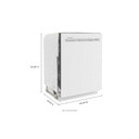 KitchenAid® 39 dBA Dishwasher with Third Level Utensil Rack KDFE204KWH