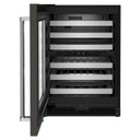 Kitchenaid® 24" Undercounter Wine Cellar with Glass Door and Metal-Front Racks KUWL314KBS Kitchenaid® 24" Undercounter Wine Cellar with Glass Door and Metal-Front Racks KUWL314KBS