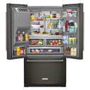 Kitchenaid® 26.8 Cu. Ft. Standard-Depth French Door Refrigerator with Exterior Ice and Water Dispenser KRFF577KBS