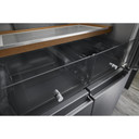 Kitchenaid® 19.4 cu. ft. 36-inch wide Counter-Depth 4-Door Refrigerator with PrintShield™ Finish KRQC506MPS