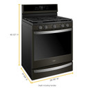 Whirlpool® 5.8 Cu. Ft. Smart Freestanding Gas Range with EZ-2-Lift™ Grates WFG975H0HV