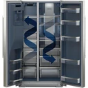 Maytag® 36-inch Wide Full-Depth Side-by-Side Refrigerator with Arctic Blue Interior - 28.3 Cu. Ft. MRSF6636RZ