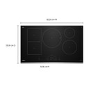 Whirlpool® 36" Intelligent Induction Cooktop with Temp Cook™ Technology and WipeClean™ Coating WCIT7536SS
