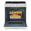 Whirlpool® 30-inch Gas Smart Range with Fan Convection Air Cooking Technology WSGS5030SW