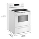 Whirlpool® 30-inch Electric Range with Air Cooking Technology YWFES4530SW Whirlpool® 30-inch Electric Range with Air Cooking Technology YWFES4530SW