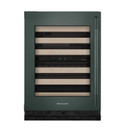 Kitchenaid® 24" Undercounter Wine Cellar with Full-Extension Wood-Front Racks KUWL524SJP