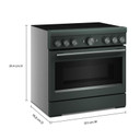 Kitchenaid® 36-Inch 6-Element Induction Freestanding Commercial-Style Range with Air Fry KFIS936SJP