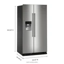 Maytag® 36-Inch Wide Side-by-Side Refrigerator - 25 Cu. Ft. MRSF4036PZ