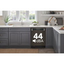 Kitchenaid® 44 dBA Dishwasher with 360° Max Jets™ Third Rack and LED Interior Lighting KDPM804KBS