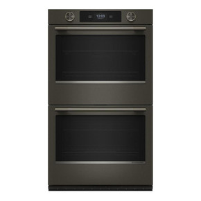 Kitchenaid® 30-inch Smart Electric Double Wall Oven with Assisted Cooking Modes - Black Ore KOED730SBE